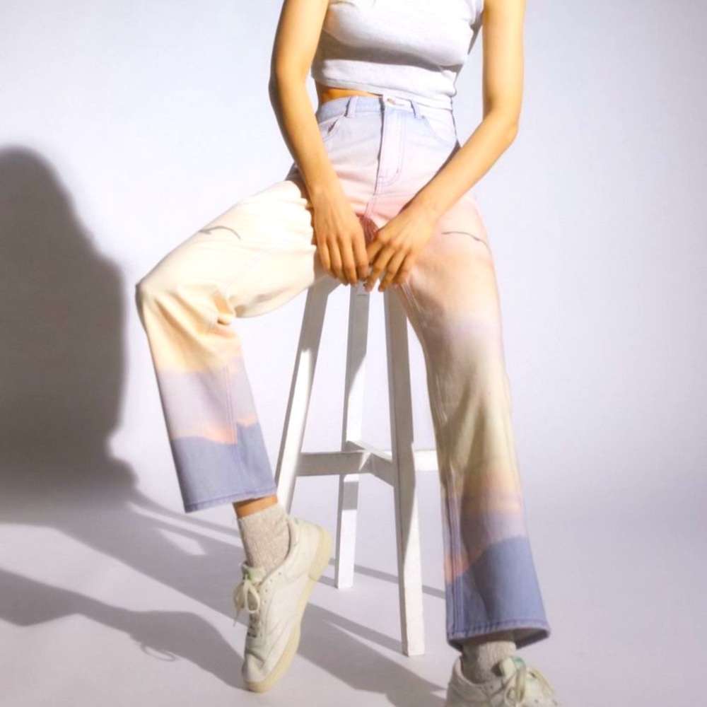 COPY - BDG High waisted cowboy Jean Mulitcolored boyfriend wide leg